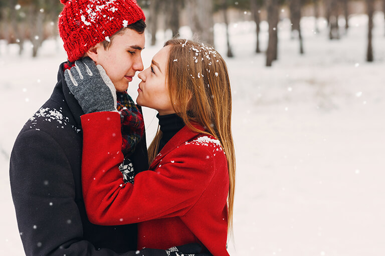 young couple in love